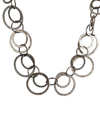 R sterling link necklace