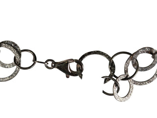 R sterling link necklace