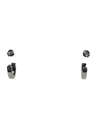 R stone hoop earrigs