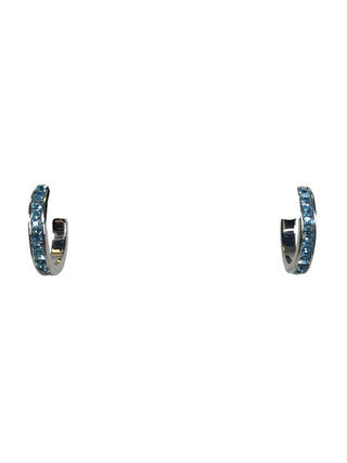 R stone hoop earrigs