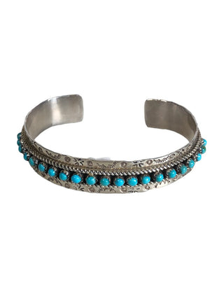 R sterling turquoise cuff
