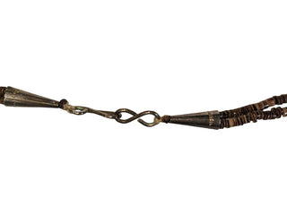 R double strand turquoise lapis heishi necklace