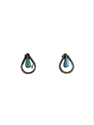 R sterling turquoise earrings