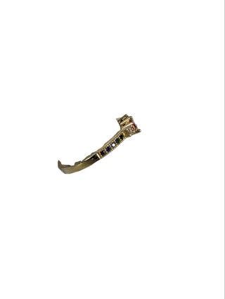 R vermeil stone ring