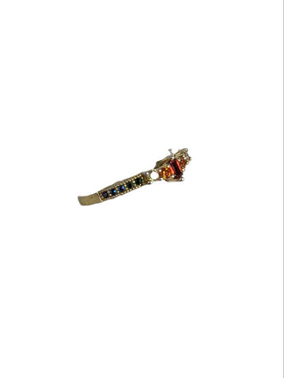 R vermeil stone ring