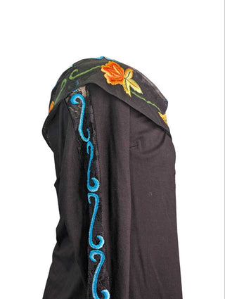 R Embroidered Boat Neck