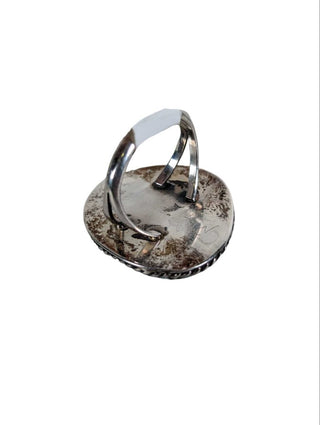 R sterling turquoise ring