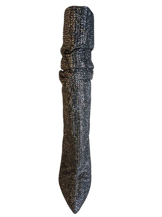 R sequin heel