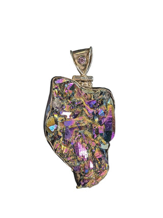 R Crystal Druzy Pendant