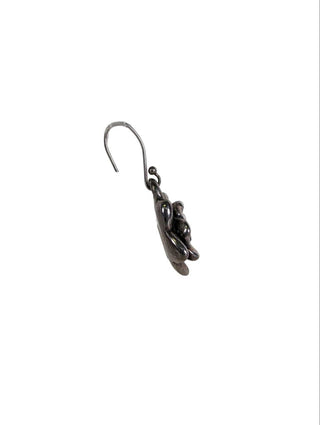 R sterling flower earrings