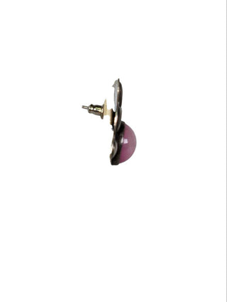 R sterling stone earrings