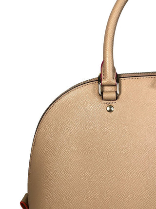R Saffiano domed satchel
