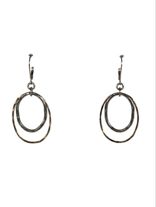 R sterling brass earrings