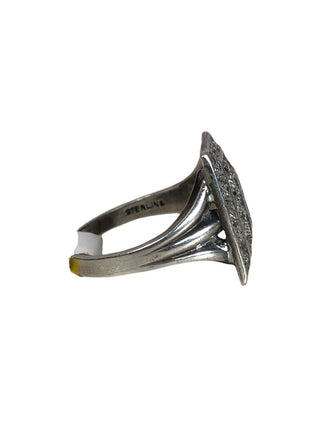 R Sterling multi stone ring