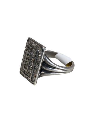 R Sterling multi stone ring