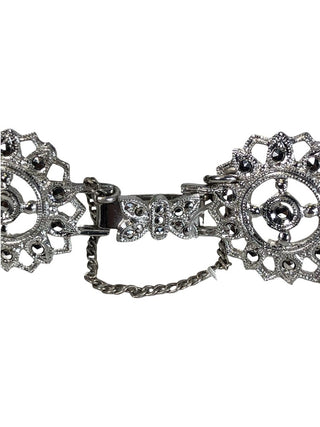 R Sterling filigree bracelet