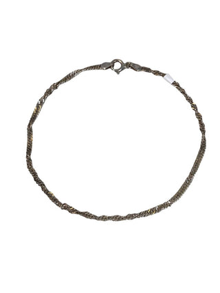 R Sterling anklet