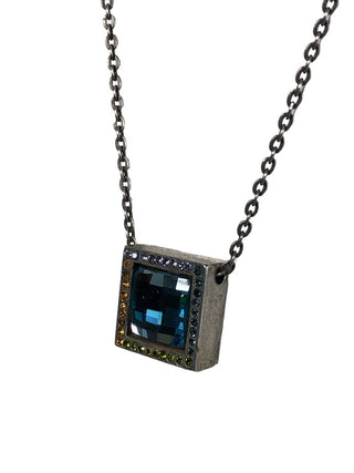 R Sterling multi stone necklace