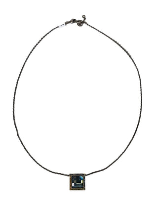 R Sterling multi stone necklace