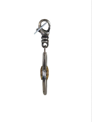 R sterling shell charm