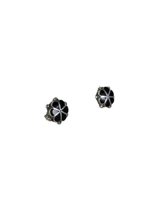 R SS Inlaid Stone Earrings