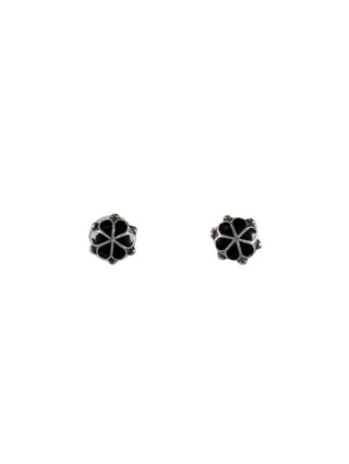R SS Inlaid Stone Earrings