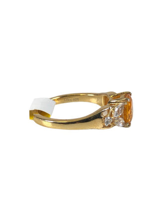 R vermeil Brazilian fire opal ring