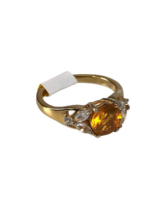 R vermeil Brazilian fire opal ring