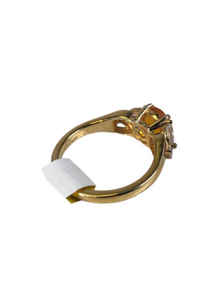 R vermeil Brazilian fire opal ring