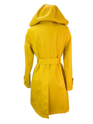 R PU Button Front Coat