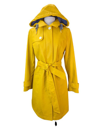 R PU Button Front Coat