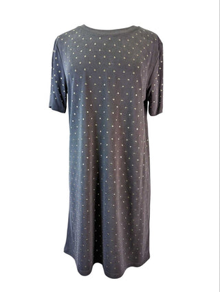 R Studded T-Shirt Dress