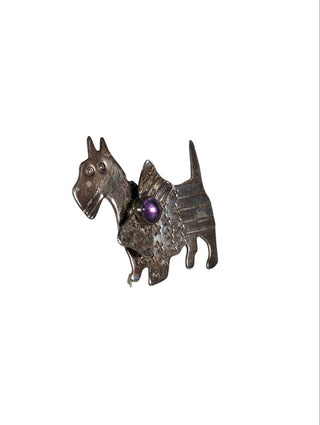 R sterling dog pin