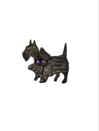 R sterling dog pin