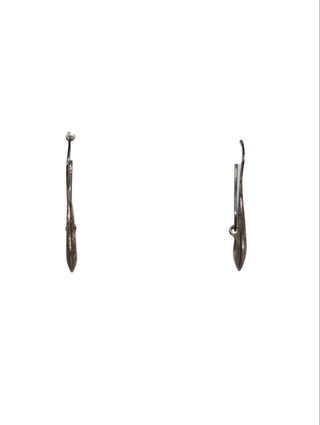 R sterling hoop earrings