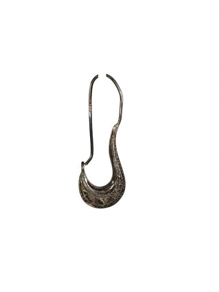 R sterling hoop earrings