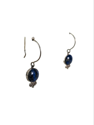 R sterling lapis earrings