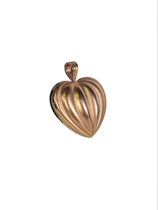 R vermeil rose gold heart pendant