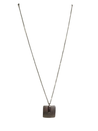 R sterling pendant necklace