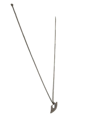 R sterling pendant necklace