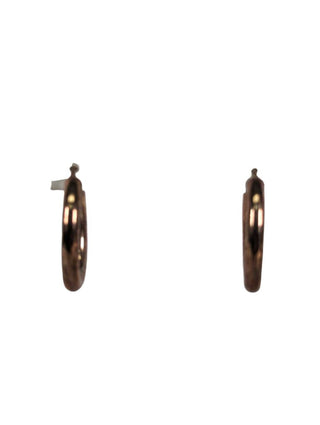 R vermeil rose gold hoop earrings