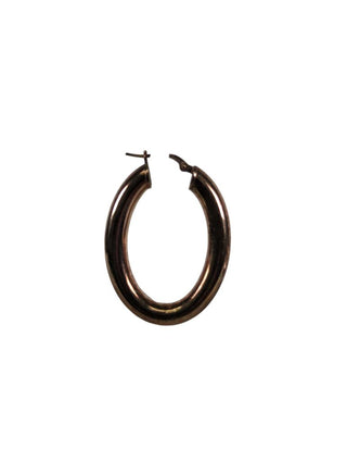 R vermeil rose gold hoop earrings