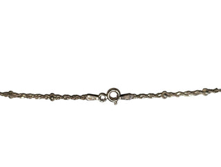 R Silver Plated Triple Stone Pendant on SS Chain