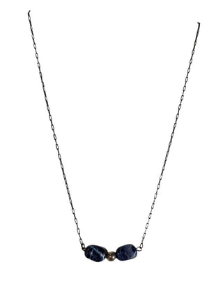 R SS Two Stone Necklace
