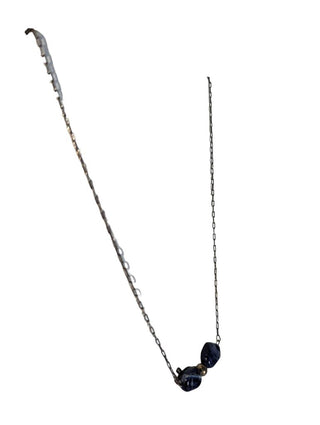 R SS Two Stone Necklace