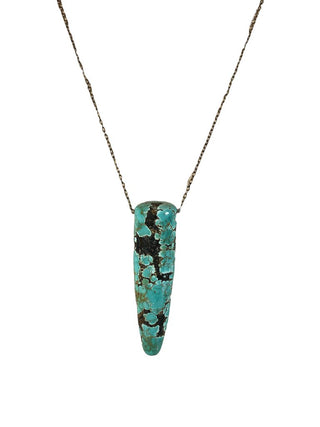 R SS Stone Horn Necklace