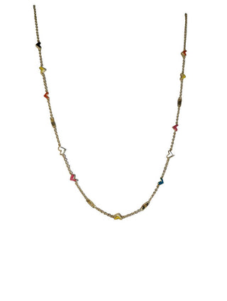 R Costume Multi Heart Necklace