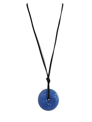 R Stone Donut Necklace on Chord