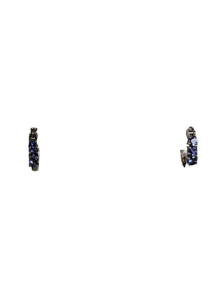 R SS Gemstone Hoop Earrings