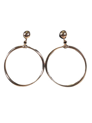 R Sterling Vermeil Hoop Earrings